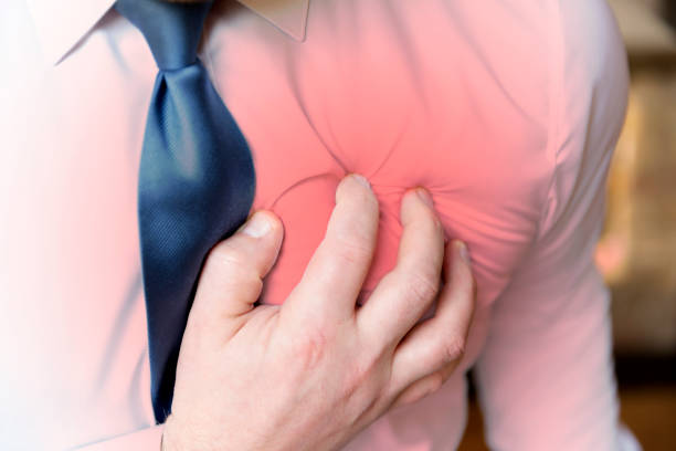 istock Businessman has a heart attack during stressful day at office 879166086