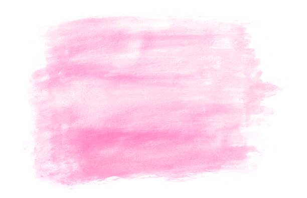 istock Pink watercolor paint background 879180090