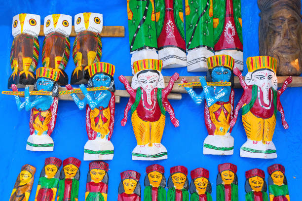 istock Art work , Indian handicrafts fair at Kolkata 879195830