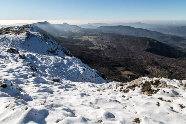 istock the Sainte-Baume massif under the snow at sunset 879196348