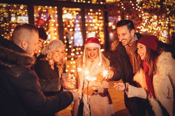 istock Friends Celebrating New Year Together 879218086