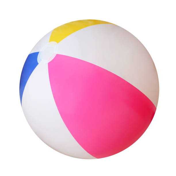 Beach ball Beach ball isolated on white background inflatable photos stock pictures, royalty-free photos & images