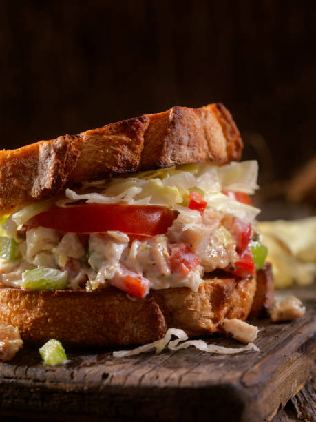 istock Toasted Chicken Salad Sandwich on Sourdough 879232536