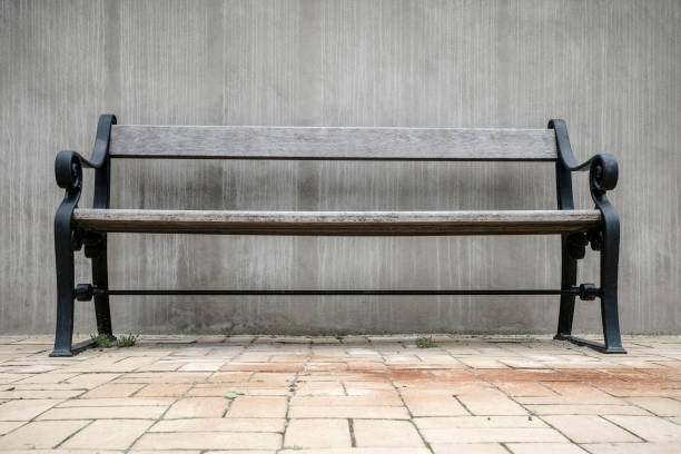 istock Wooden bench in vintage style 879232584