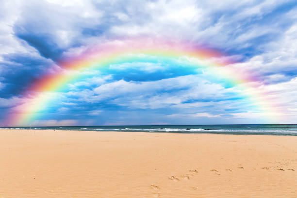 Beach on the Adriatic Sea. Rimini. Italy