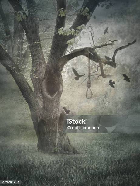 Hangmans Tree Concept Graphic In Soft Oil Painting Style Stock Photo -  Download Image Now - iStock