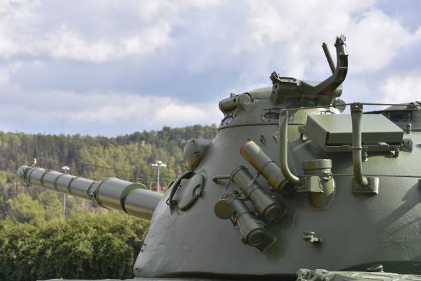 istock The barrel of an old tank 879254966