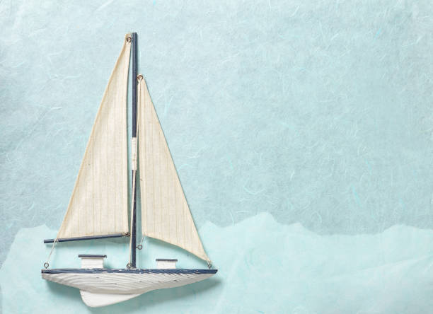 istock Sailing Yacht paper background 879272774