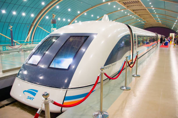 shanghai maglev train, china - transrapid international imagens e fotografias de stock