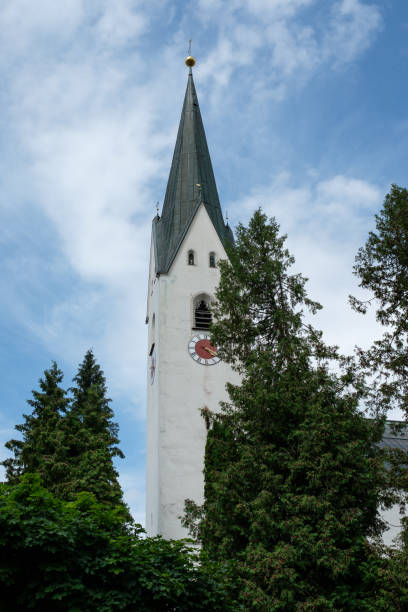 istock Catholic parish chruch St. Johannes Baptis in Oberstdorf 879283394