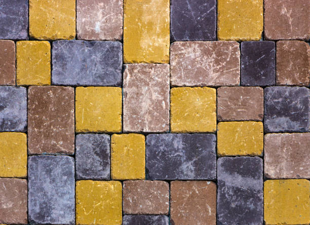 istock A sample of concrete paving slab for laying tracks 879305068