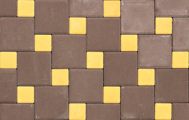 istock A sample of concrete paving slab for laying tracks 879311706