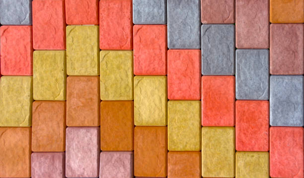 istock A sample of concrete paving slab for laying tracks 879312126