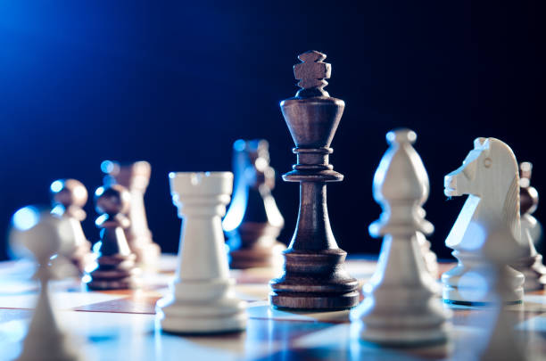 istock Chess financial, leader strategy in business 879348676