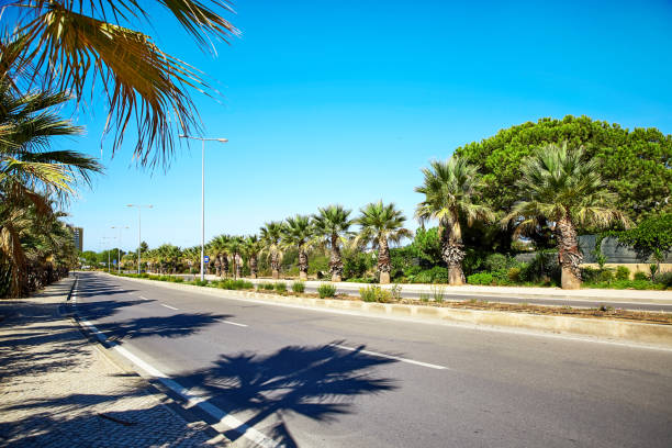 Street view of Algarve region in south of Portugal