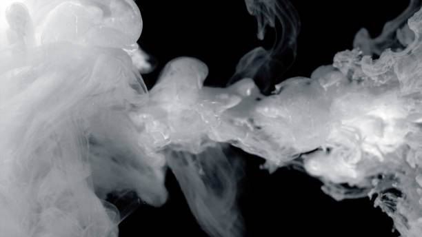 istock Abstract formation of ink in the water 879383956