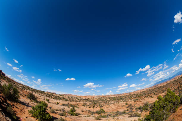 istock burning sun on sandstone mountain and desert landscape 879391186