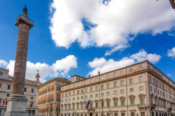 istock People in Piazza Colonna in Rome 879441030
