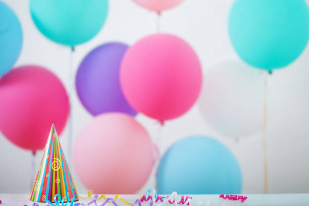 istock Background of balloons for birthday 879441702