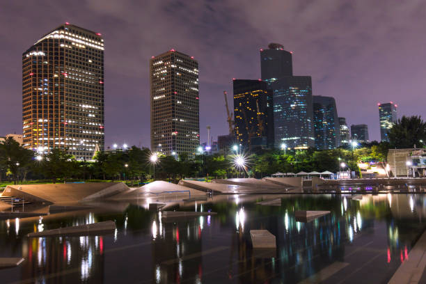 istock Seoul Yeouido Hangang Park at night 879454058