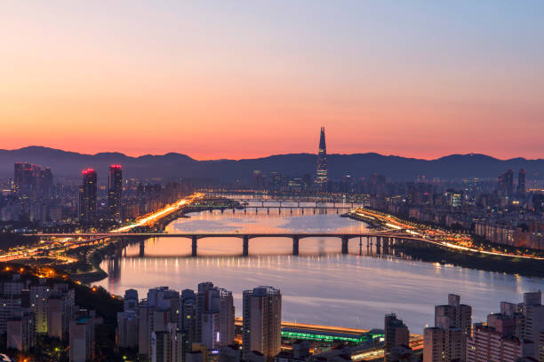 istock Han river and Seoul city 879461394