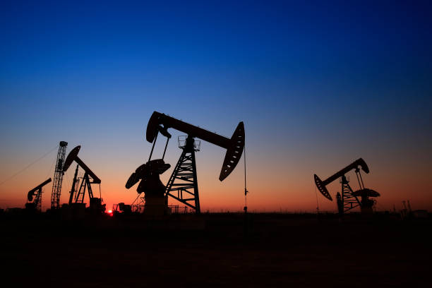 istock The oil pump, industrial equipment 879463498
