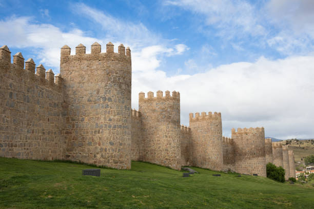 avila wand - travel avila castilla y leon spain stock-fotos und bilder