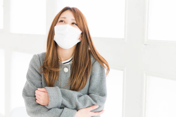 istock woman who wore a mask 879466240