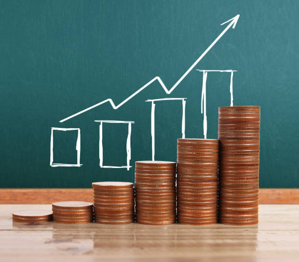 istock graph coins stock finance  business concept 879471046