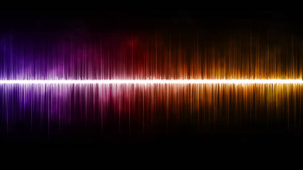istock Colorful of sound wave abstract line background. 879482170