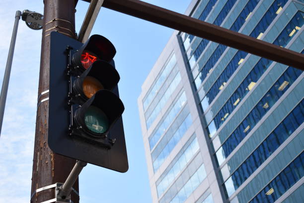 istock Bike lane traffic lights 879482228