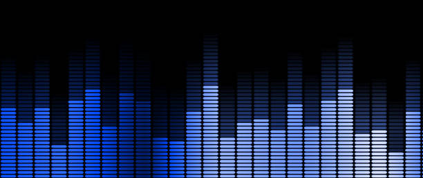 istock Blue of sound wave abstract line background. 879482360