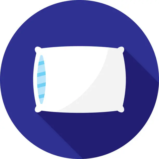 Vector illustration of Pillow Icon Flat