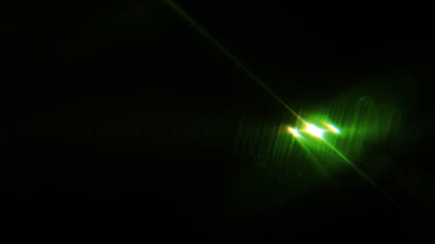 istock Digital lens Flare , Light transition, lens flare, light leaks  , Abstract overlays background. 879497012