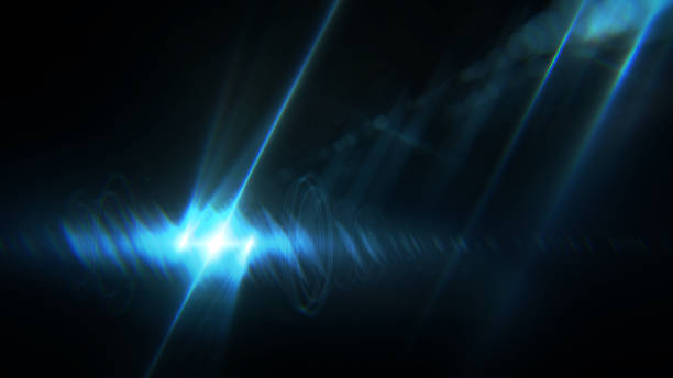 istock Digital lens Flare , Light transition, lens flare, light leaks  , Abstract overlays background. 879497326