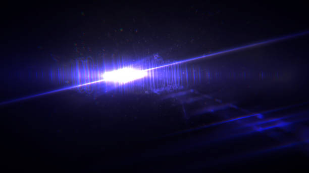 istock Digital lens Flare , Light transition, lens flare, light leaks  , Abstract overlays background. 879497344