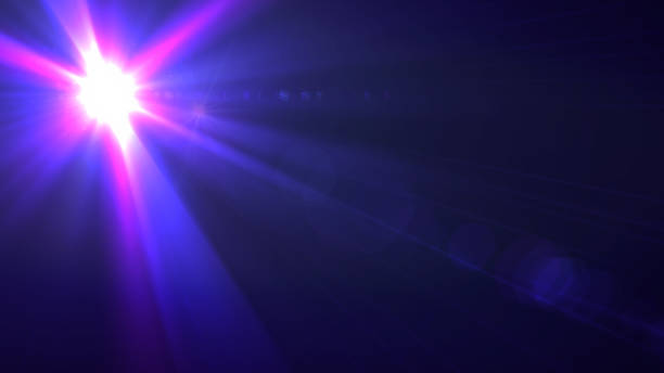istock Digital lens Flare , Light transition, lens flare, light leaks  , Abstract overlays background. 879497502