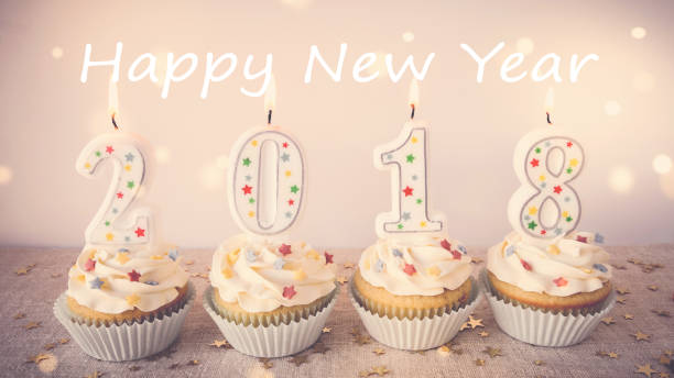 istock 2018 Happy New Year Cupcakes 879502654