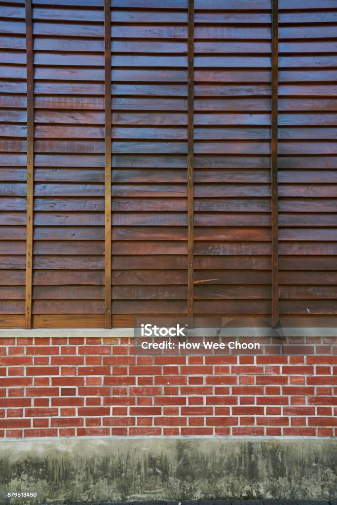 red brick wall background details of Red brick wall backgrounds retro style Abstract Stock Photo