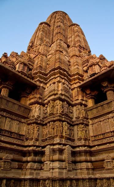 Khajuraho Group of Temples, Madhya Pradesh, India stock photo
