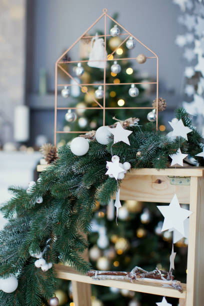 istock white and golden Christmas decorations 879530260