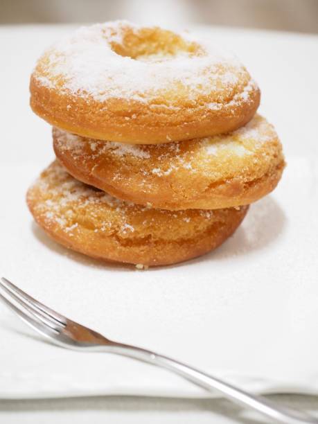 istock Donuts and coffee, Sugar powder Donuts 879550928