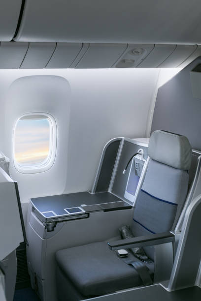 istock Commercial airliner cabin 879573638