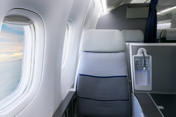 istock Commercial airliner cabin 879573648