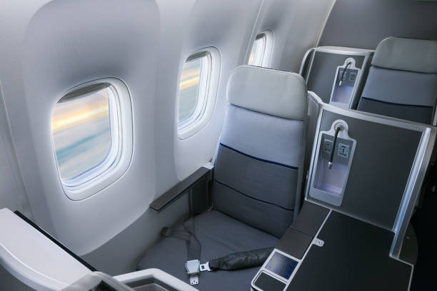 istock Commercial airliner cabin 879573664