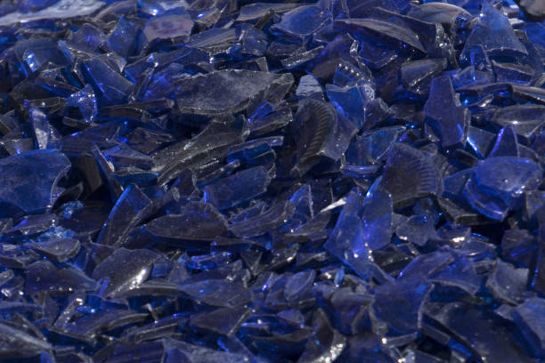istock Broken glass many color pieces 879589002