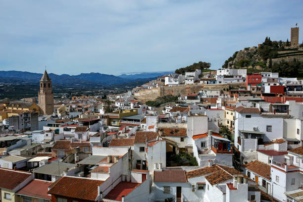 landscape with castle- Velez-Malaga, Spain