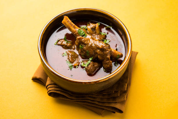 istock Mutton Curry or Or Masala Gosht or indian lamb rogan josh 879598112