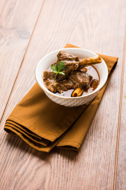 istock Mutton Curry or Or Masala Gosht or indian lamb rogan josh 879618610