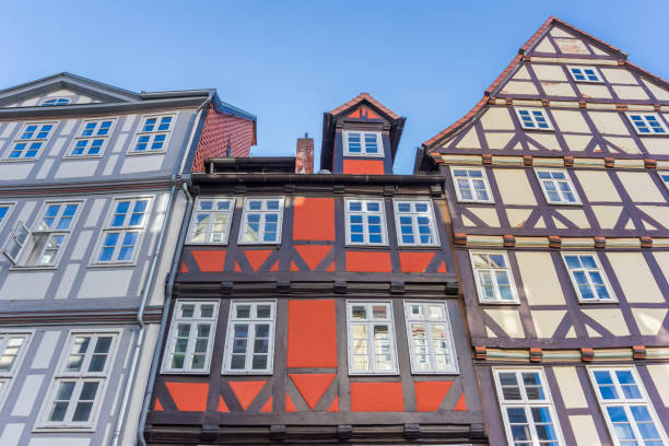 istock Colorful half-timbered houses in Hannover, Germany 879619074